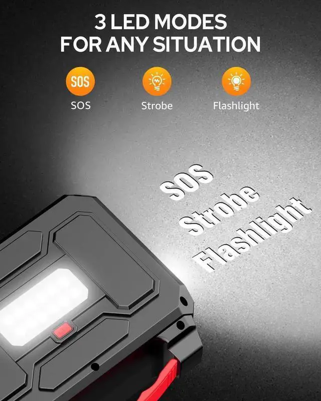 Alt view image 6 of 7 - JAENFONG 146Wh Portable Power Station Bank 200W Peak(100W Rated) Solar Powered Power Bank with AC Outlet 110V 39600mAh USB QC3.0 Fasting Charging LED Flashlights for Home Camping Emergency