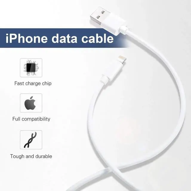 Alt view image 3 of 7 - JAENFONG iPhone Charger 6Pack 3FT Lightning Cable iPhone Charger Cable Charging Cord Compatible iPhone 14/13/12/12Pro/12ProMax/11/11Pro/11Pro MAX/XS/XS MAX/XR/X/8/8Plus/7/7Plus and More