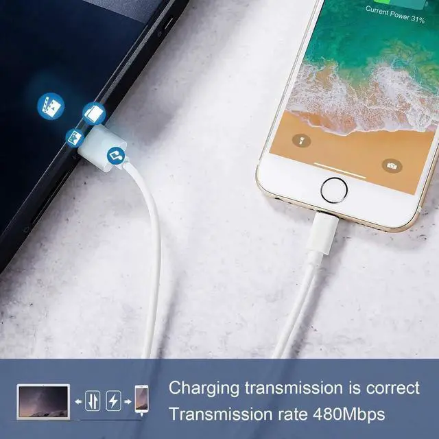 Alt view image 5 of 7 - JAENFONG iPhone Charger 6Pack 3FT Lightning Cable iPhone Charger Cable Charging Cord Compatible iPhone 14/13/12/12Pro/12ProMax/11/11Pro/11Pro MAX/XS/XS MAX/XR/X/8/8Plus/7/7Plus and More