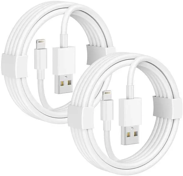 Main image of JAENFONG Car Carplay Cable 2Pack Car Charger Cord USB A to Lightning Cable for iPhone 14/13/12/11/Pro Max/XS/XR/X/8/7/6 Plus/SE iPad 9/8/7/6/5 iPad mini 5/4/3/2 Air 3/2 Fast Charging Cord 3FT White