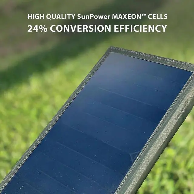 Alt view image 3 of 7 - JAENFONG NESTOUT 2-Panel Solar Panel Charger + 10000mAh Outdoor Power Bank (Beige)