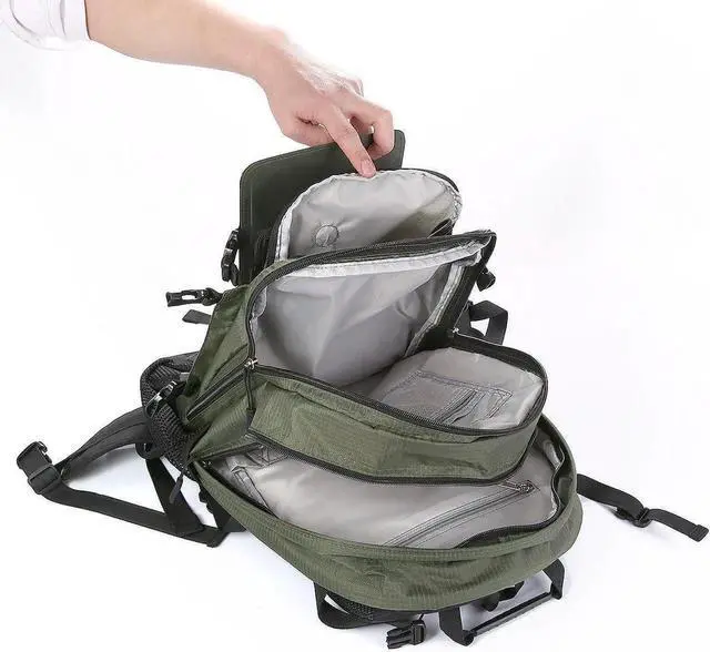 Alt view image 7 of 7 - JAENFONG Solar Backpack 7W Solar Panel Charge for Cell Phones and 5V Device Power Supply