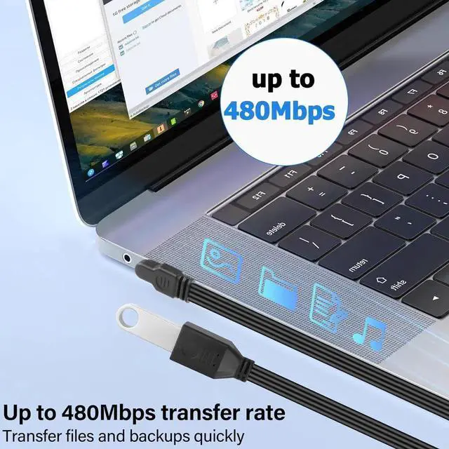 Alt view image 2 of 7 - JAENFONG 90 Degree USB C Male to USB A Female OTG Cable Right Angle Type C to USB Charge Cord Fast Charging and Data TransferFlat Flexible USB-C to USB-A 2.0 Cable for Phone Tablet Laptop 1Ft
