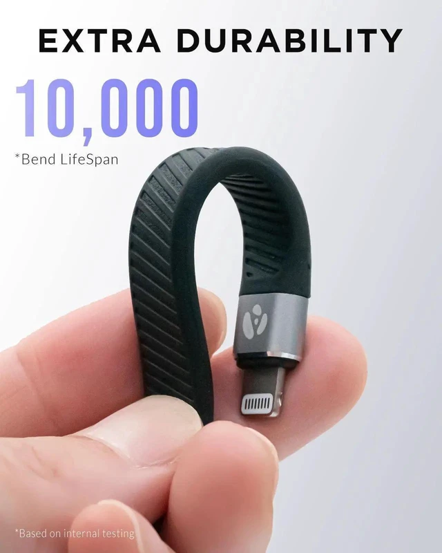 Alt view image 2 of 7 - JAENFONG Short USB-C to Lightning Cable 5-inch MFi Certified Fast Charger for iPhone & iPad (Not Compatible with Audio DAC or USB-C iPhone/iPad Models)