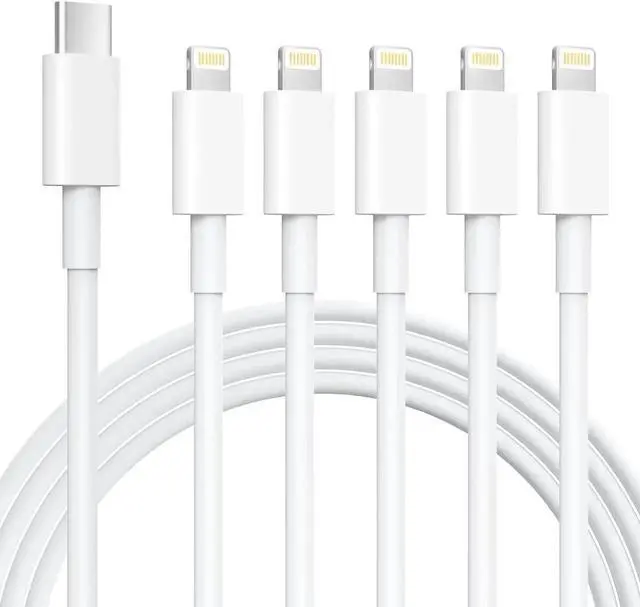 Main image of JAENFONG iPhone Charger 5 Pack 6FT USB C to Lightning Cable MFi CertifiediPhone Charger Fast Charging iphone lightning cable iphone charger cord for iPhone 14/13/12/12 Pro Max/11/Xs Max/XR/X