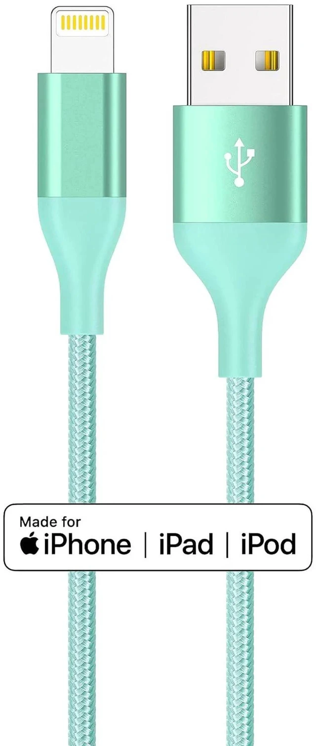 Alt view image 5 of 7 - JAENFONG iPhone Charger 6ft 4Pack Lightning Cable MFi Certified Colorful Kawaii Nylon Braided USB Fast Charging Cord for iPhones 14 13 12 11 Pro MAX Xs XR SE X 8 7 6 5 S Plus iPod iPad