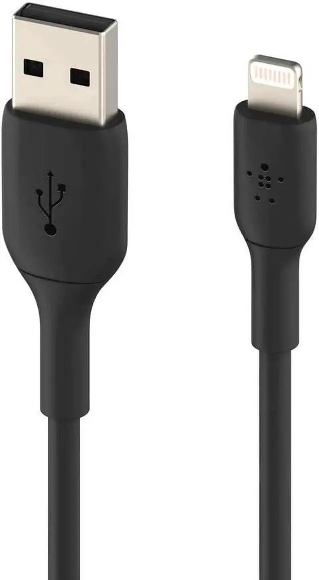 Alt view image 3 of 7 - JAENFONG BoostCharge Lightning Cable - 6.6ft/2M - MFi Certified iPhone Charger USB to Lightning Cable - iPhone Cable - iPhone Charger Cord - Charger - USB Phone Charger - Black