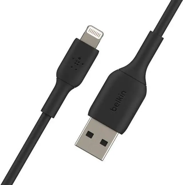 Alt view image 2 of 7 - JAENFONG BoostCharge Lightning Cable - 6.6ft/2M - MFi Certified iPhone Charger USB to Lightning Cable - iPhone Cable - iPhone Charger Cord - Charger - USB Phone Charger - Black