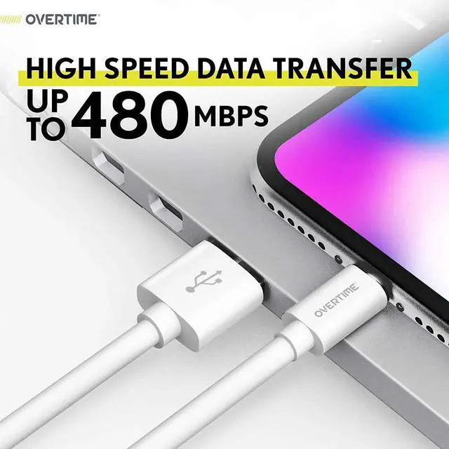 Alt view image 5 of 7 - JAENFONG iPhone Lightning Cable MFI Certified Portable & Smart USB-A to Lightning Charging Cable Fast Charging Cord 4ft iPhone Charger Cord Compatible with iPhone | iPad | iPod - Pack of 2