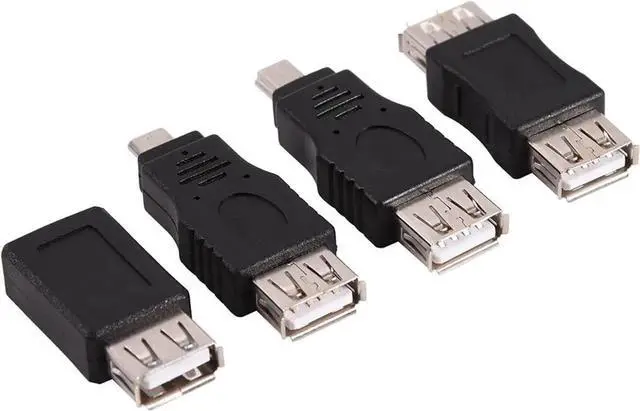 Alt view image 2 of 7 - JAENFONG OTG Adapter 2.0 USB Connector Types Converter 12Pcs Micro USB to USB Adapter Set Multiple Small USB Adapter Variety Black Phone Cable Converter for Data Transfer