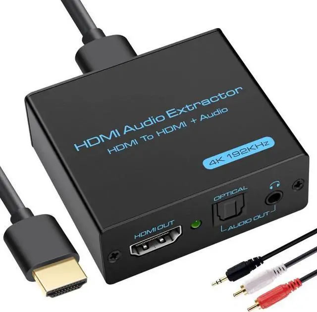 Main image of JAENFONG HDMI Audio Extractor 4K HDMI to Optical 3.5mm AUX Audio Adapter Splitter Converter Support HDCP Digital DTS 5.1 PCM