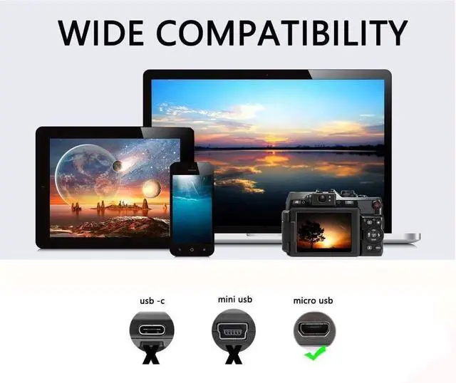 Alt view image 6 of 7 - JAENFONG USB Micro Male to Micro Male OTG Adapter Cable (1m)