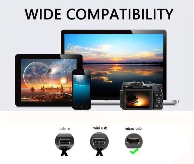 Alt view image 6 of 7 - JAENFONG USB Micro Male to Micro Male OTG Adapter Cable (1m)
