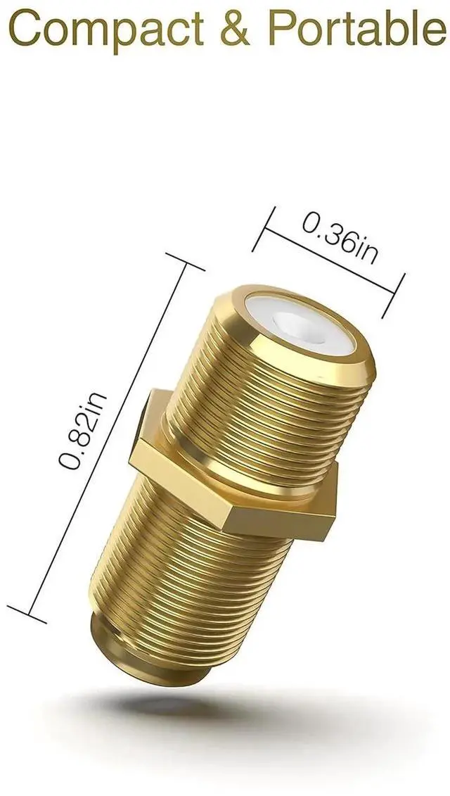 Alt view image 4 of 7 - JAENFONG Coaxial Coupler (5 Pack) - Cable Connectors for Coaxial Cable Extension F81 Extension Adapter - Works with HDTV Antenna Cable Modem Coaxial Splitter CATV