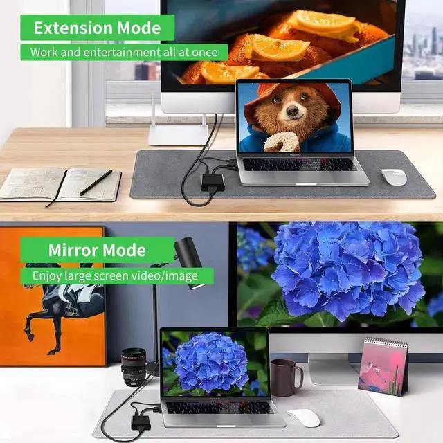 Alt view image 2 of 7 - JAENFONG VGA to HDMI Adapter Converter 15 Pin D-sub to HDMI Converter 1080P Full HD VGA Source Output to HDMI Host Input Video Dongle for Monitor Laptop HDTV PC (VGA Output to HDMI Input Irreversible)