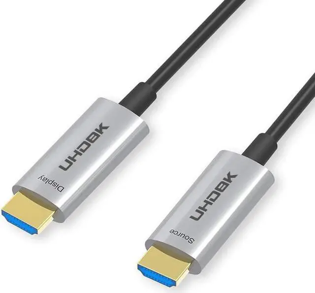 Main image of JAENFONG 50FT HDMI 2.1 Fiber Optic Cable, 48Gbps Ultra High Speed HDMI Cord (8K@60Hz 7680x4320, 4K@120Hz) HDCP 2.2&2.3, eARC,HDR10, Dynamic HDR, Compatible with PS5 PS4, Xbox RTX 3080 3090 - Silver
