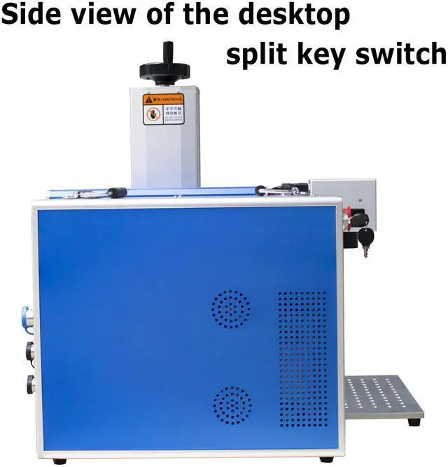 Alt view image 4 of 7 - LOYISIKE 50W Fiber Laser Engraver Machine Split Fiber Laser Deep Metal Marking Machine JPT LP+ Laser Source with Rotary Axis