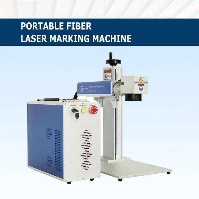 Alt view image 7 of 7 - LOYISIKE 50W Fiber Laser Engraver Machine Split Fiber Laser Deep Metal Marking Machine JPT LP+ Laser Source with Rotary Axis