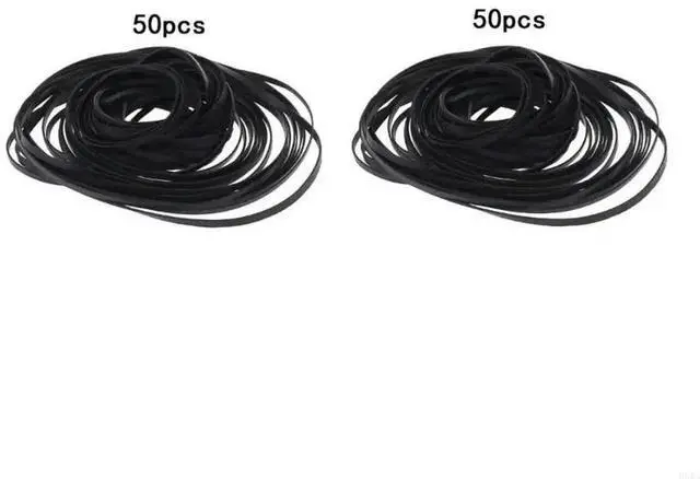 Alt view image 6 of 7 - 50PCS 4mm 110-145mm Universal Mix Cassette Tape Machine Belts Assorted Common Flat Rubber Belt for CD DVD