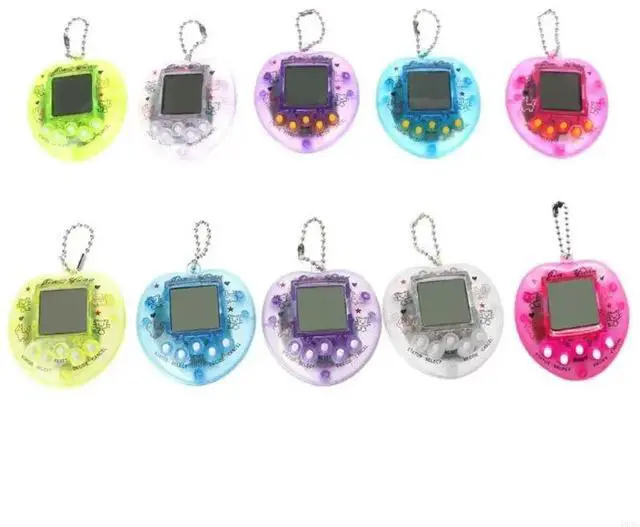 Alt view image 7 of 7 - Virtual Pet Keychain Retro Handheld Game Machine Nostaic Electronic Digital Pets Keyring Kids for Boys Girls