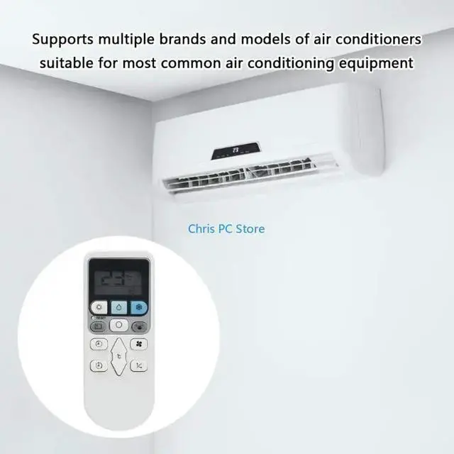 Alt view image 6 of 7 - Remote Control Replacement Small Controller Plastic Texture for Air Conditioning
