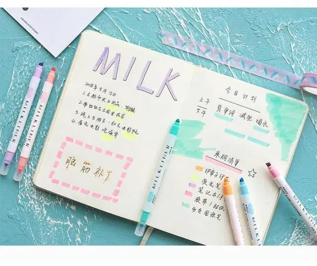 Alt view image 7 of 7 - Bible Highlighters No Bleeding Ink Pastel Highlighter Gel Highlighters Pastel Highlighter Set Dry Highlighter Bible Mark