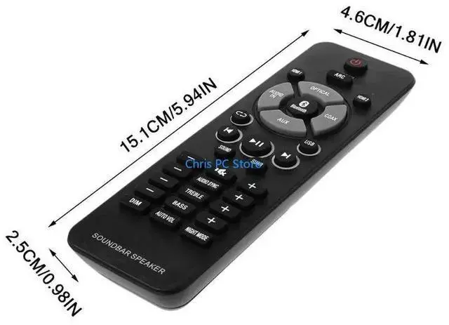 Alt view image 6 of 7 - Wearproof Controller Home Appliance Remote Control for OUNDBAR HTL1190B/05 HTL1190B/12 FIDELIO XS1 XS1/12