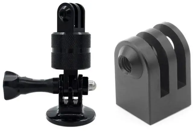 Alt view image 7 of 7 - 360 Degree Rotating Swivel Pivot Arm Adapter For Gopro Hero 3 3+ 4 Camera Black & Cnc Aluminum Alloy Mini Tripod Mount