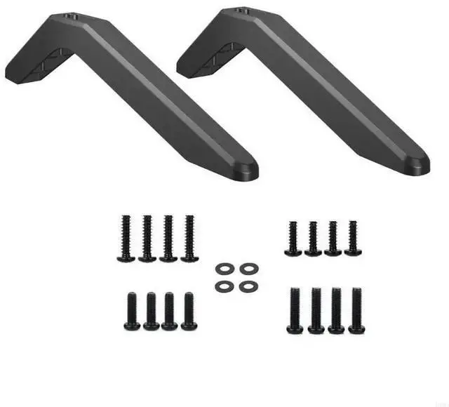 Alt view image 6 of 7 - tv666 Desk Television Base Legs Stand Easy Installs No Hole Support