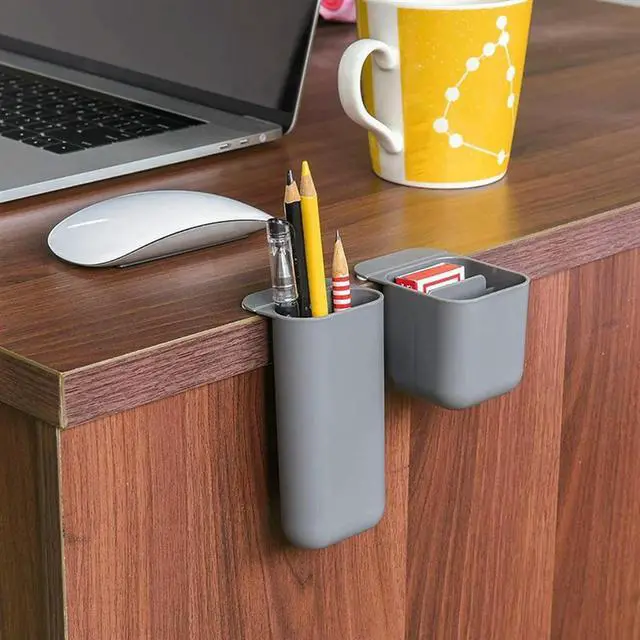 Alt view image 5 of 7 - Pasteable Pc Screen Pen Holder Desktop Boxes Desk Pen Pencil Organizer Office School