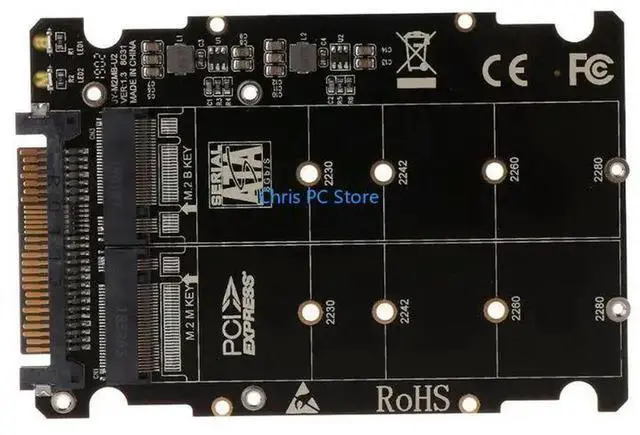 Alt view image 2 of 4 - Box for M.2 To U.2 SFF-8639 Adapter PCIe 2.5'' U.2 SSD PCI-E X16 for