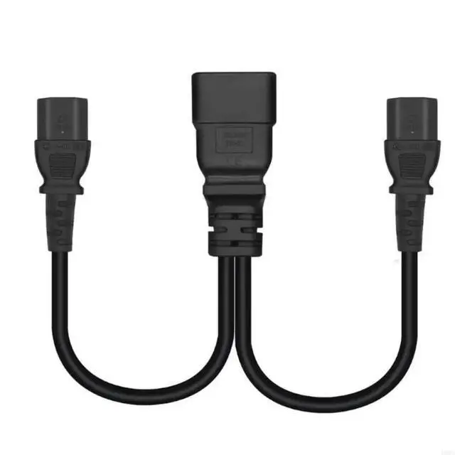 Alt view image 2 of 4 - C20 to 2x C13 Power Cord IEC320 C20 Male to 2x C13 Female Power Converter Adapter Cable Cord for Mining 1FT/0.32M