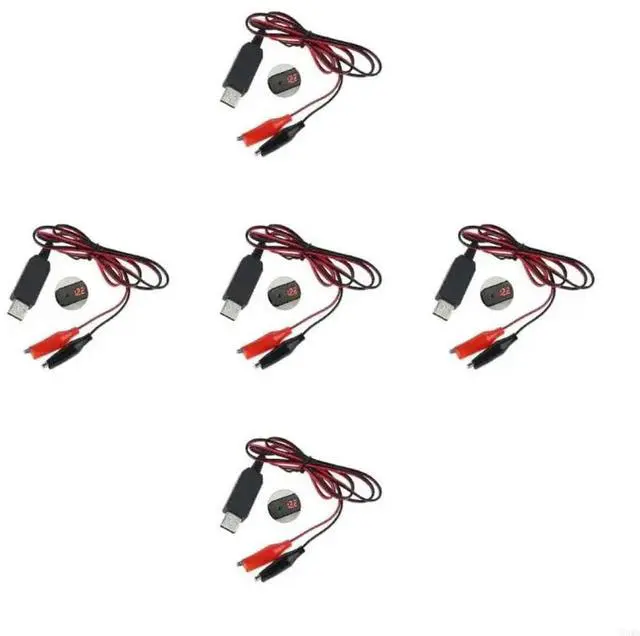 Alt view image 4 of 4 - DIY QC3.0 USB to 5V 6V 8.4V 12V Power Cable AA AAA D Size for LED Light Toy Walkie Talkie Power Cable