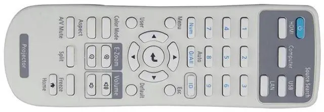 Alt view image 4 of 4 - 5X Replacement Projector Remote Control 219863500 For Brightlink 725Wi/1485Fi,EX3280, EX9230, Home Cinema 880