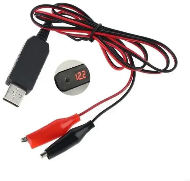 Alt view image 3 of 4 - DIY QC3.0 USB to 5V 6V 8.4V 12V Power Cable AA AAA D Size for LED Light Toy Walkie Talkie Power Cable