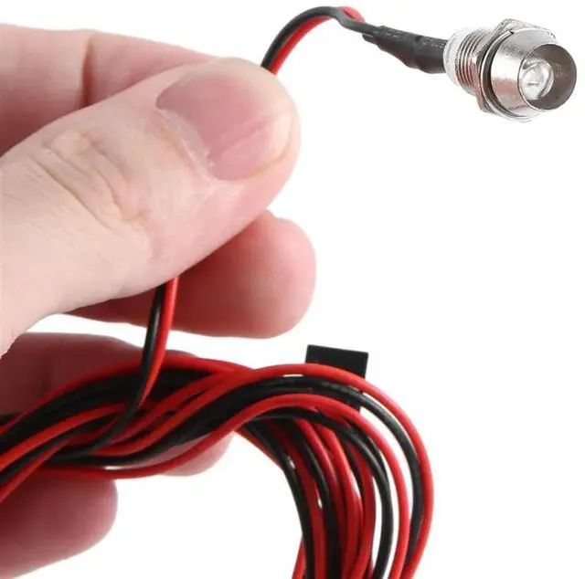 Alt view image 2 of 4 - 4 Leds RC LED Light Kit For 1/10 RC Car Truck Crawler RC Model Drift Car Headlight Taillight , 5Mm,Red Durable