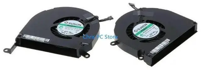 Alt view image 4 of 4 - CPU GPU Radiator Mute Heatsink Cooling Cool Fan for Macbook 15" A1286