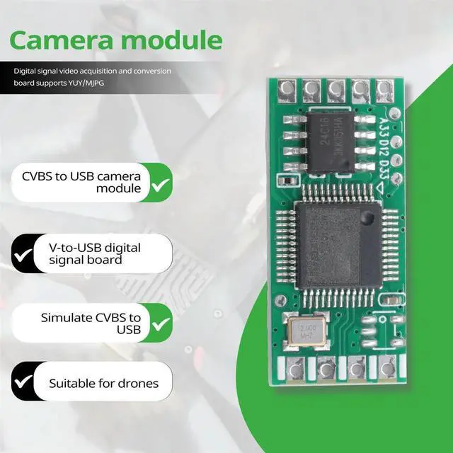 Alt view image 4 of 4 - 2Pcs Analog CVBS to USB Camera Module AV-To-USB Digital Signal Video Capture Conversion Boad Support YUY/MJPG