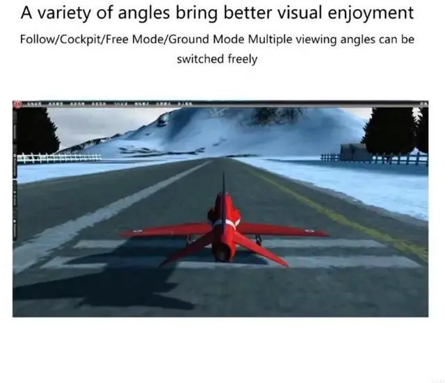 Alt view image 2 of 5 - USB Flight Simulators 8 in 1 Flight Emulators Controllers with Cable for XTR5 FMS FPVs Aircraft Helicopter Controllers