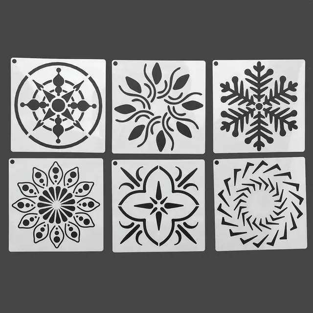Alt view image 4 of 4 - 108Pcs Mandala Painting Templates For DIY Rock Painting Art Canvas Wood Furniture Cards Painting