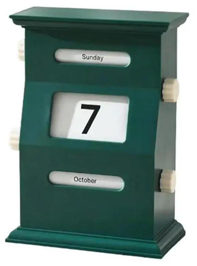 Main image of Calendar Desk Retro Calendar Blocks Desk Date Display Desk Decorations Desktop Decor Date Blocks