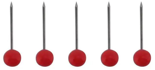 Alt view image 2 of 4 - 4000 Pcs Map Tacks Push Pins Plastic Head With Steel Point Cork,Board Safety Colored Thumbtack Office School Supply