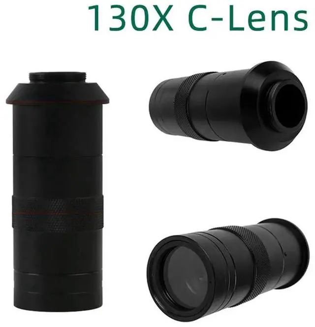 Alt view image 2 of 4 - Magnification Adjustable 130X Zoom C Mount Lens 0.7X-4.5X Magnification For USB Industry Video Microscope Camera Easy Install