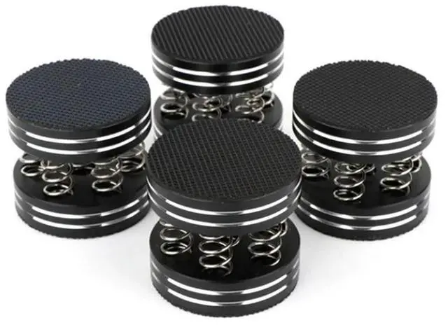 Alt view image 3 of 8 - 12Pcs Audiophile Shock Spikes Spring Damping Pad HIFI Stand Feet Speaker Spike Audio CD Amplifier Foot Pad