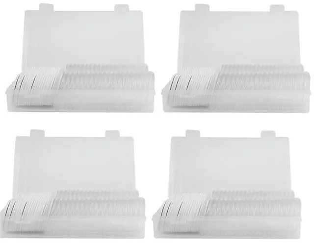 Alt view image 2 of 4 - 4Set 46 Mm Coin Capsules Plastic Round Coin Holder Case And 7Sizes (16/20/25/27/30/38/46Mm) Protect Gasket