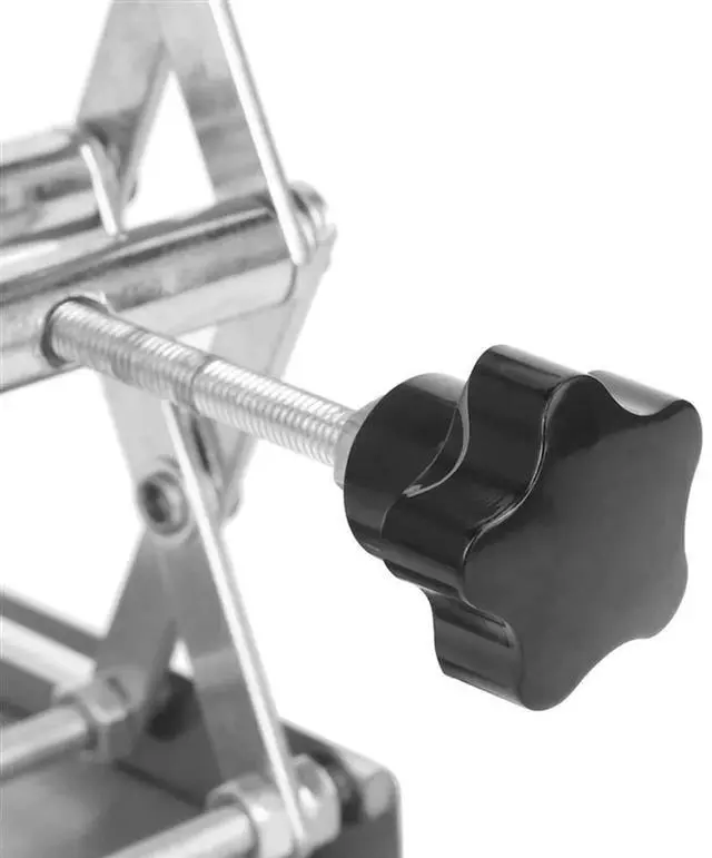 Alt view image 2 of 4 - 3X Scientific Jack-100 X 100Mm Stainless Steel Stand Table Rack Scissor -Lift Lifter For Science Experiment