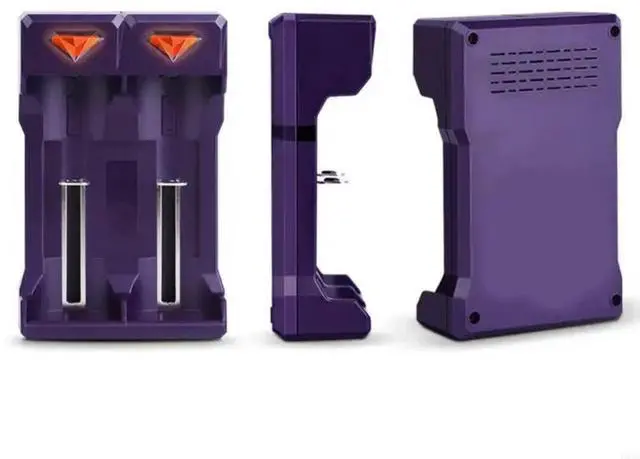Alt view image 6 of 7 - Compactly USB Charger For 2A/3A Rechargeable Batteries With Double Slots And Real Time LED Status Indicator