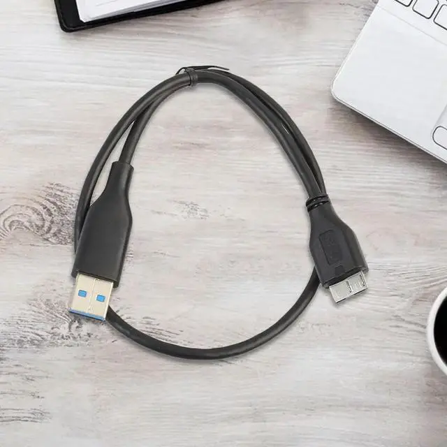 Alt view image 5 of 7 - USB Hard Disk Drive Cable USB 3.0 Micro B Cable USB 3.0 A Male To Micro B Male Data Cable Data Sync Cable Cord for External HDD