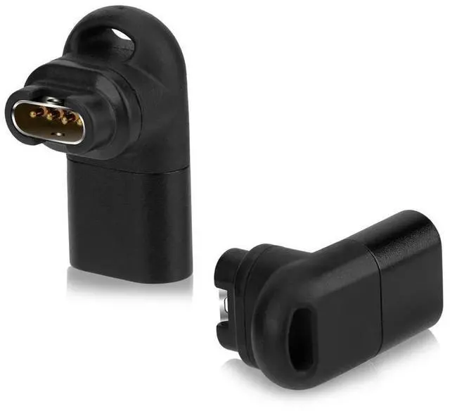Alt view image 5 of 7 - 90 Degree 3D Elbow Power Charger Connector Data Transmission Charging Power Adapter Replacement for Garmin Fenix 6/6S/6X/5/5S/5X