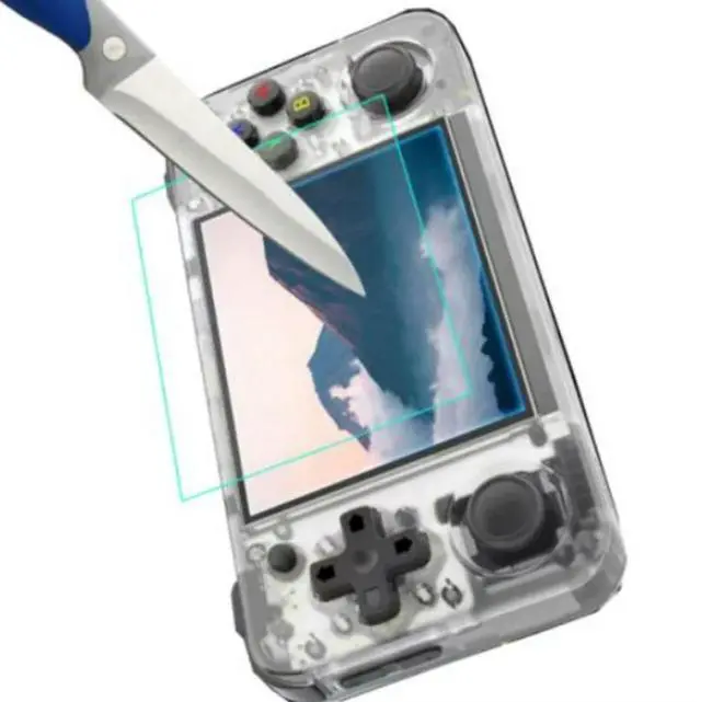 Alt view image 5 of 7 - HD Screen Protector Film 9H Hardness Screen Protective Film Anti-Scrach Anti-Fingerprint for Anbernic RG35XX H Game Accessories